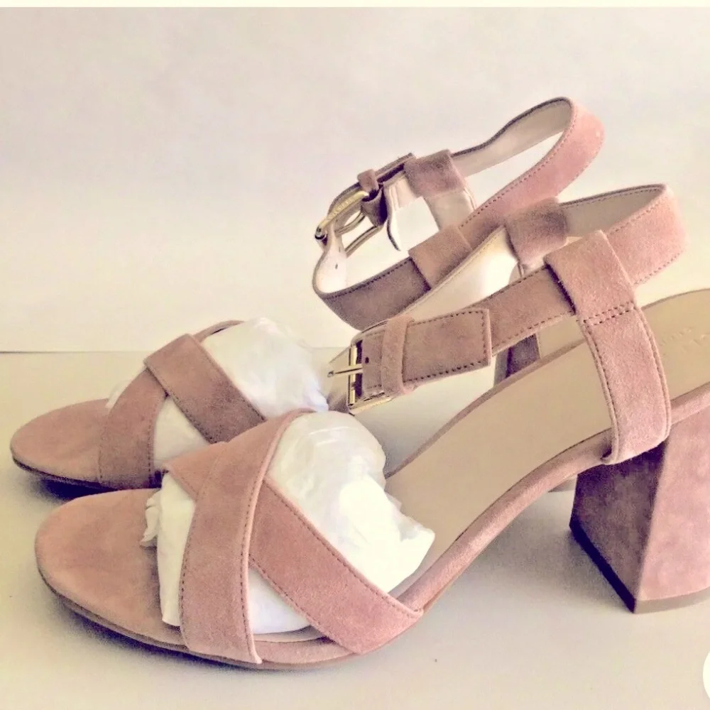 Cole Haan‎ Kadi Strappy Mocha Mousse Suede Sandals in Size 10